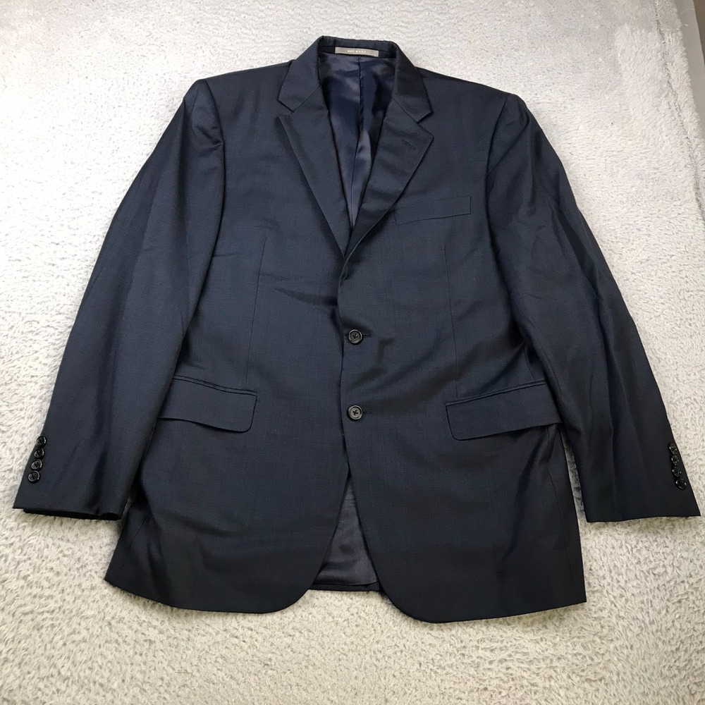 Loro Piana Hickey Freeman Blazer Mens 41R Navy Tasmanian Super 150s Wool Worsted